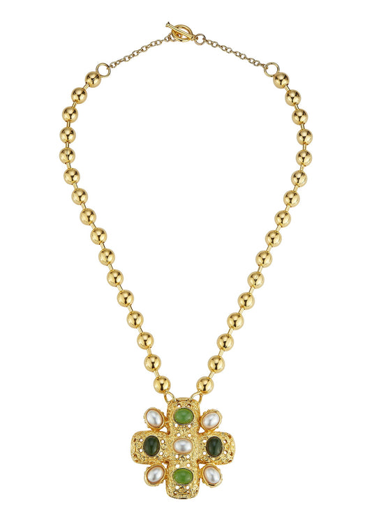 Madonna Necklace - Green