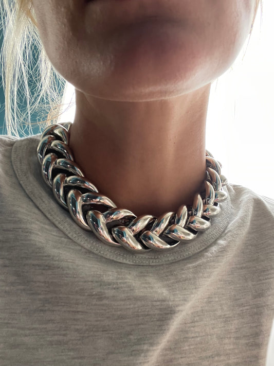 Braided Babe Collar Necklace