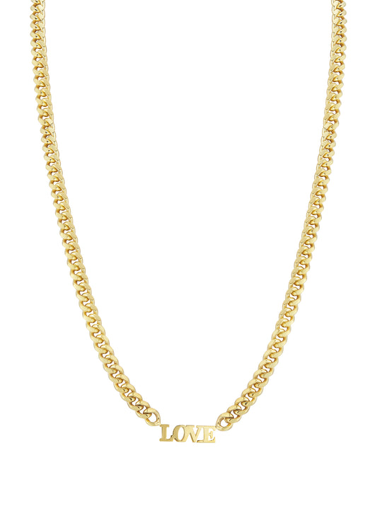 LOVE Curb Chain Necklace