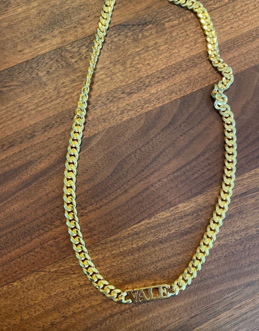 Custom Small Curb Chain Name Necklace